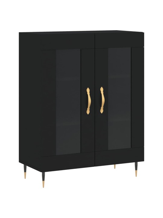 Skříň highboard černá 69,5 x 34 x 180 cm kompozitní dřevo