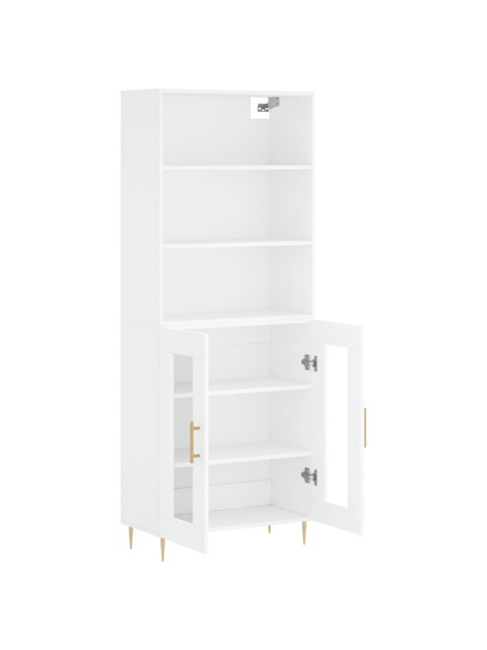Skříň highboard bílá 69,5 x 34 x 180 cm kompozitní dřevo