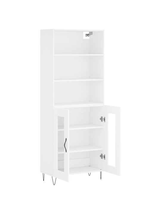 Skříň highboard bílá 69,5 x 34 x 180 cm kompozitní dřevo