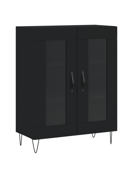 Skříň highboard černá 69,5 x 34 x 180 cm kompozitní dřevo
