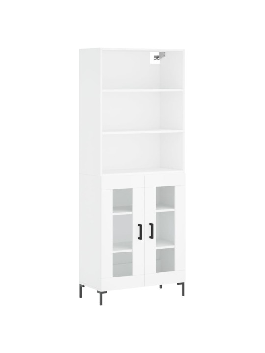 Skříň highboard bílá 69,5 x 34 x 180 cm kompozitní dřevo