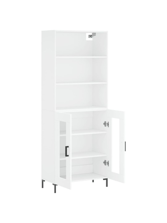 Skříň highboard bílá 69,5 x 34 x 180 cm kompozitní dřevo