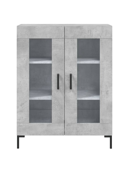 Skříň highboard betonově šedá 69,5x34x180 cm kompozitní dřevo