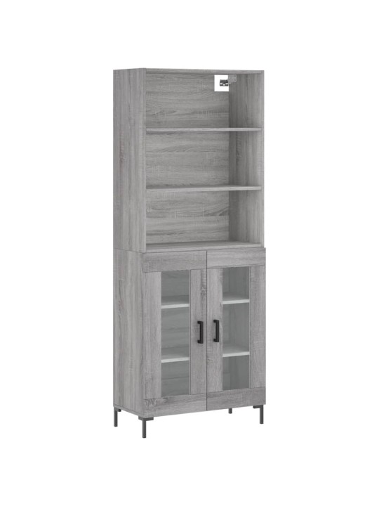 Skříň highboard šedá sonoma 69,5 x 34 x 180 cm kompozitní dřevo