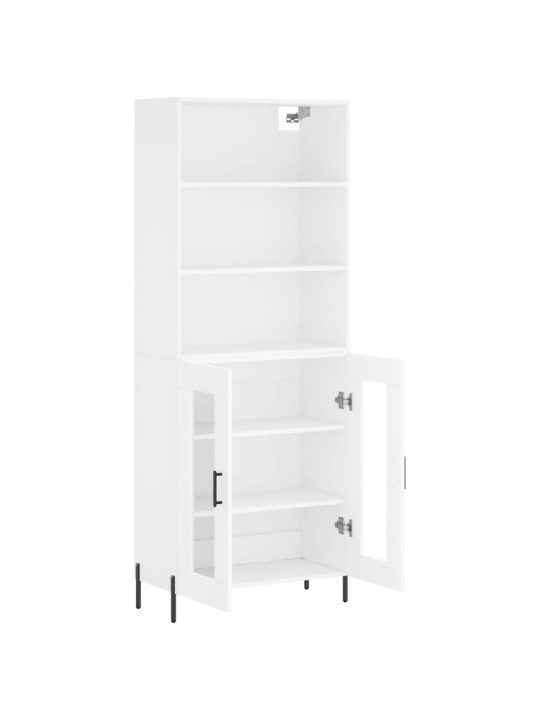 Skříň highboard bílá 69,5 x 34 x 180 cm kompozitní dřevo