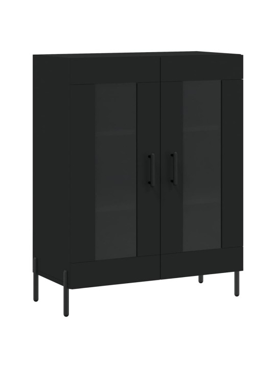 Skříň highboard černá 69,5 x 34 x 180 cm kompozitní dřevo