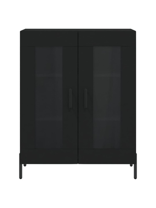 Skříň highboard černá 69,5 x 34 x 180 cm kompozitní dřevo