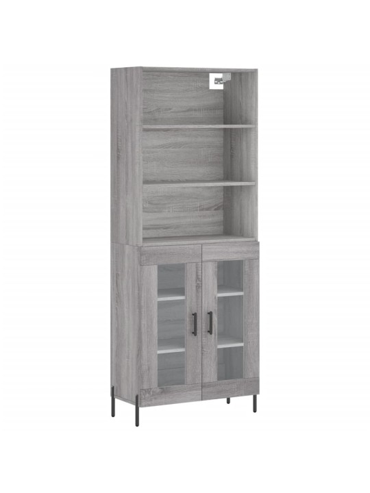 Skříň highboard šedá sonoma 69,5 x 34 x 180 cm kompozitní dřevo