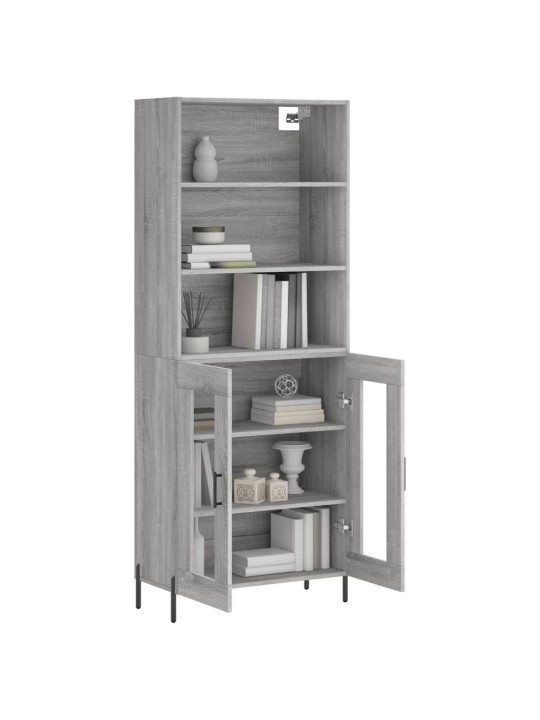 Skříň highboard šedá sonoma 69,5 x 34 x 180 cm kompozitní dřevo