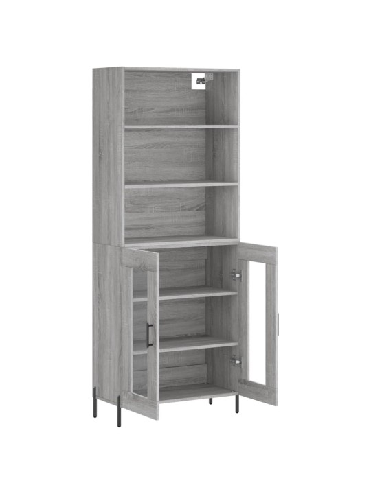 Skříň highboard šedá sonoma 69,5 x 34 x 180 cm kompozitní dřevo