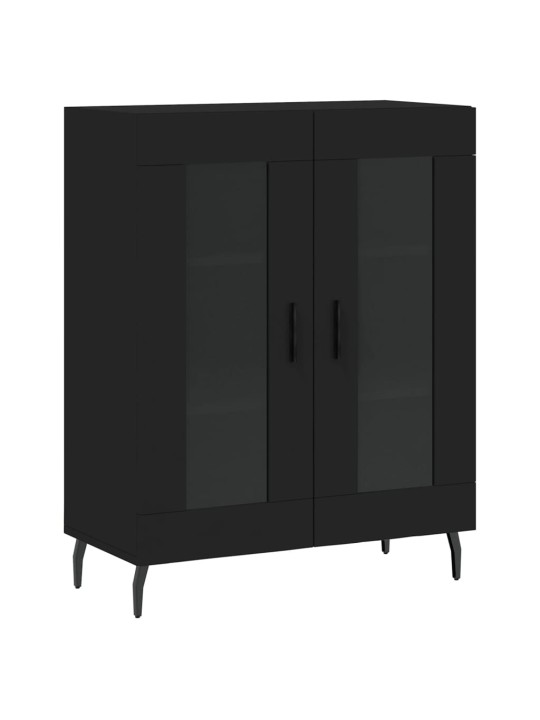 Skříň highboard černá 69,5 x 34 x 180 cm kompozitní dřevo