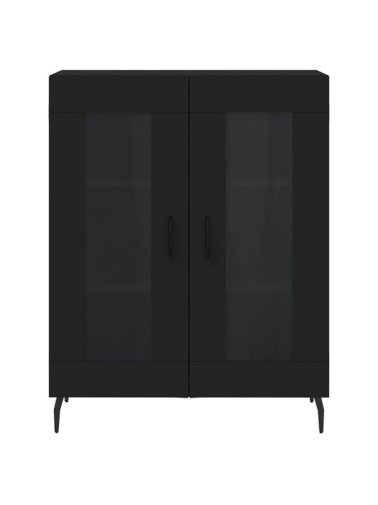 Skříň highboard černá 69,5 x 34 x 180 cm kompozitní dřevo
