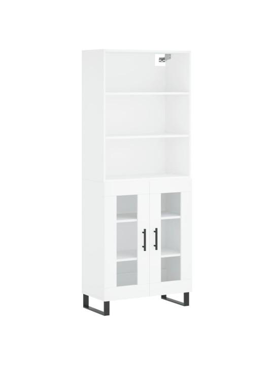 Skříň highboard bílá 69,5 x 34 x 180 cm kompozitní dřevo
