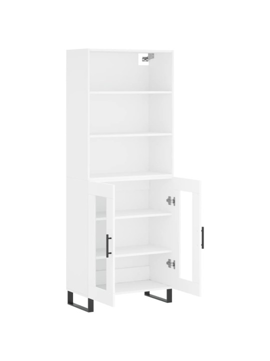Skříň highboard bílá 69,5 x 34 x 180 cm kompozitní dřevo