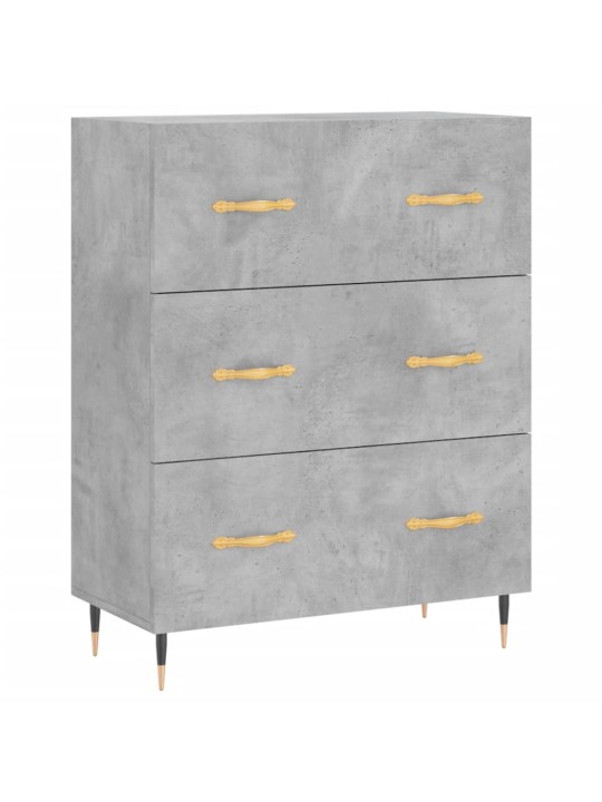 Skříň highboard betonově šedá 69,5x34x180 cm kompozitní dřevo
