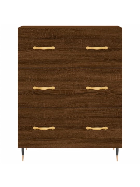Skříň highboard hnědý dub 69,5 x 34 x 180 cm kompozitní dřevo