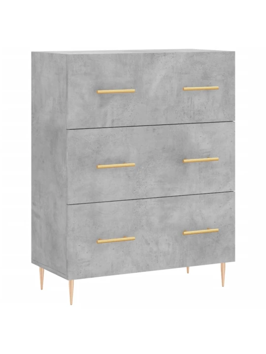 Skříň highboard betonově šedá 69,5x34x180 cm kompozitní dřevo