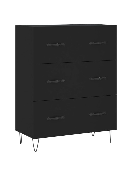 Skříň highboard černá 69,5 x 34 x 180 cm kompozitní dřevo