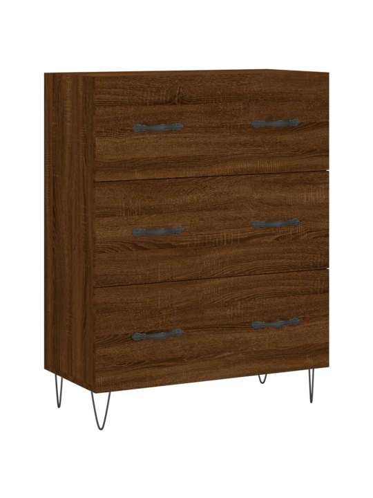 Skříň highboard hnědý dub 69,5 x 34 x 180 cm kompozitní dřevo