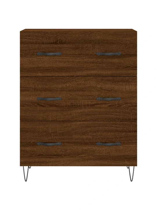 Skříň highboard hnědý dub 69,5 x 34 x 180 cm kompozitní dřevo