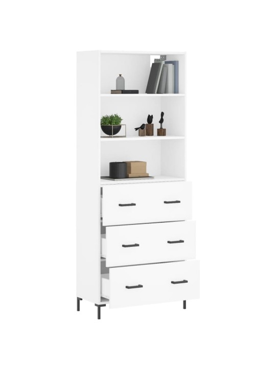 Skříň highboard bílá 69,5 x 34 x 180 cm kompozitní dřevo