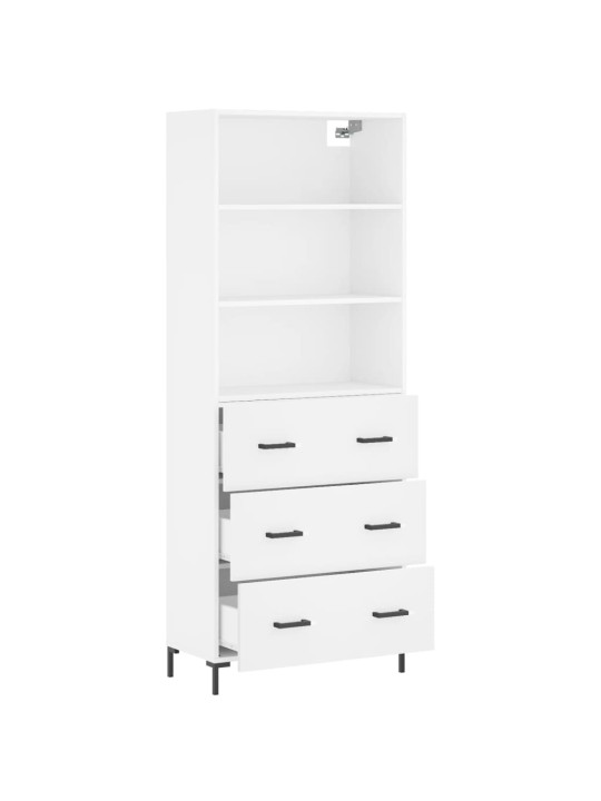 Skříň highboard bílá 69,5 x 34 x 180 cm kompozitní dřevo