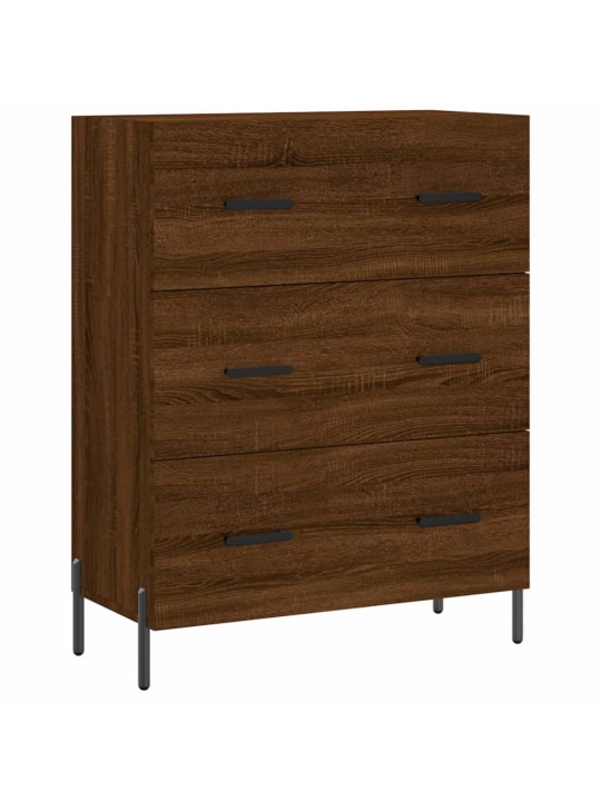 Skříň highboard hnědý dub 69,5 x 34 x 180 cm kompozitní dřevo