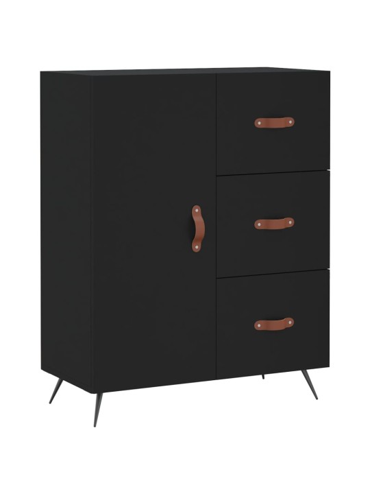Skříň highboard černá 69,5 x 34 x 180 cm kompozitní dřevo