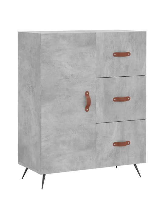 Skříň highboard betonově šedá 69,5x34x180 cm kompozitní dřevo