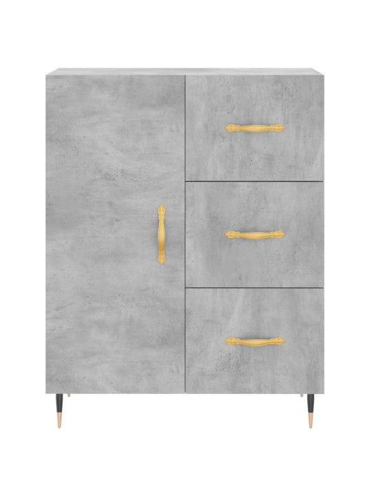 Skříň highboard betonově šedá 69,5x34x180 cm kompozitní dřevo