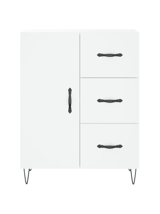 Skříň highboard bílá 69,5 x 34 x 180 cm kompozitní dřevo