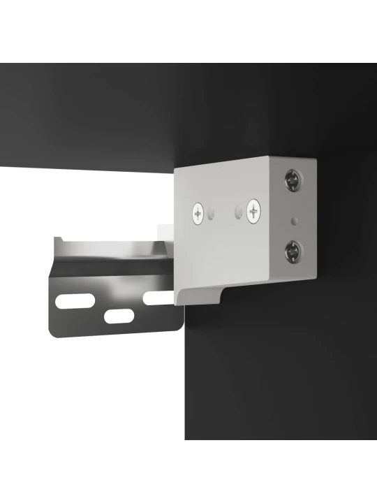Skříň highboard černá 69,5 x 34 x 180 cm kompozitní dřevo