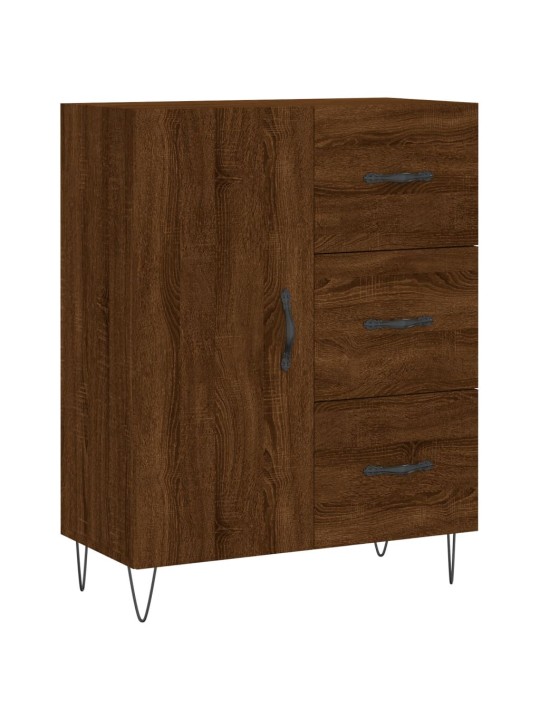 Skříň highboard hnědý dub 69,5 x 34 x 180 cm kompozitní dřevo
