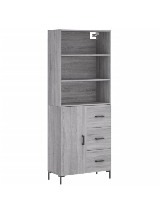 Skříň highboard šedá sonoma 69,5 x 34 x 180 cm kompozitní dřevo