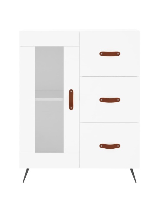 Skříň highboard bílá 69,5 x 34 x 180 cm kompozitní dřevo