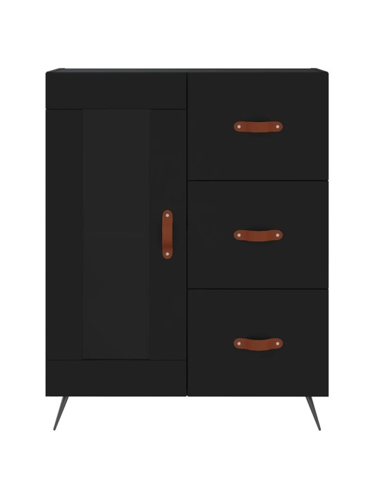 Skříň highboard černá 69,5 x 34 x 180 cm kompozitní dřevo
