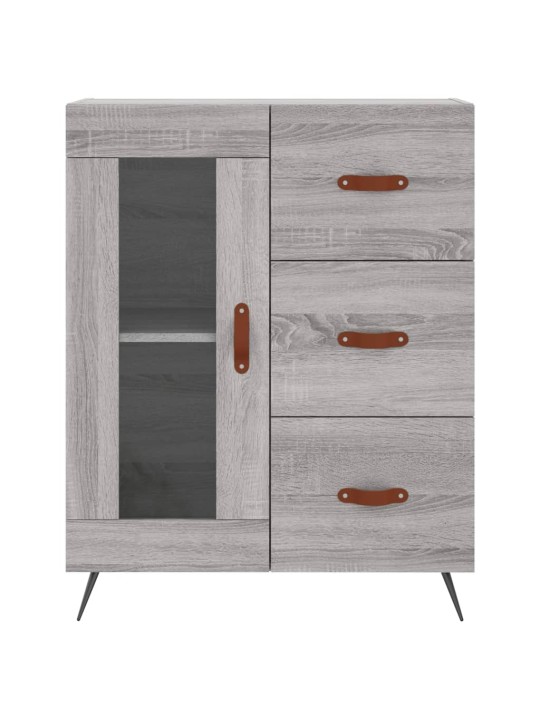 Skříň highboard šedá sonoma 69,5 x 34 x 180 cm kompozitní dřevo