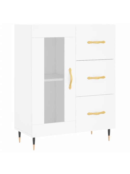 Skříň highboard bílá 69,5 x 34 x 180 cm kompozitní dřevo