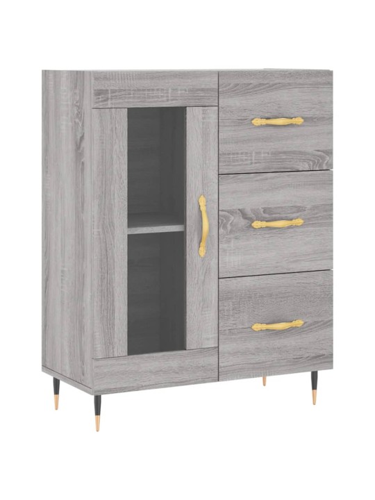Skříň highboard šedá sonoma 69,5 x 34 x 180 cm kompozitní dřevo