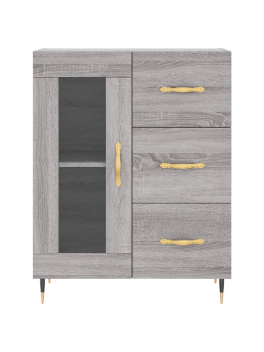 Skříň highboard šedá sonoma 69,5 x 34 x 180 cm kompozitní dřevo