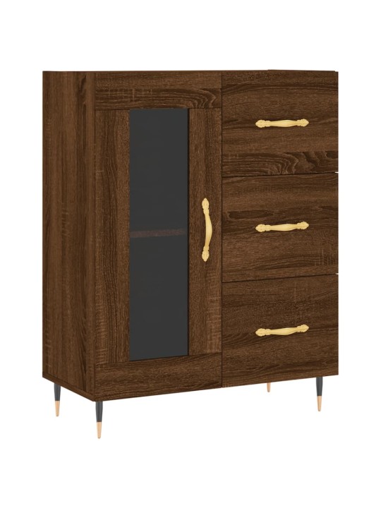 Skříň highboard hnědý dub 69,5 x 34 x 180 cm kompozitní dřevo