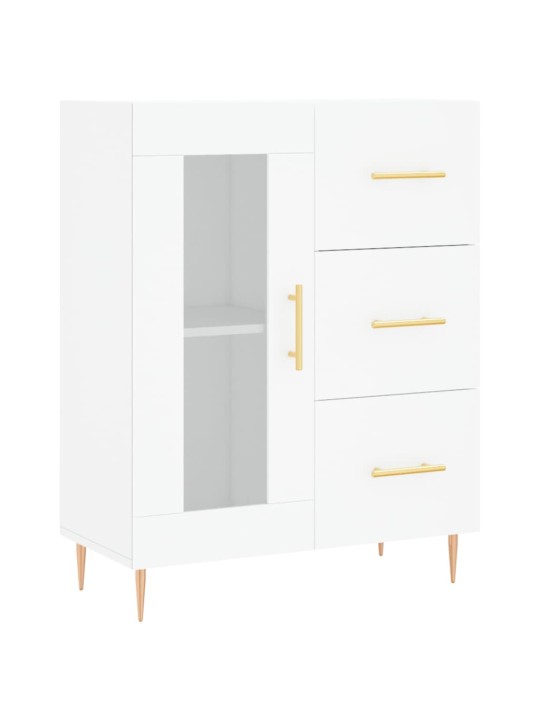 Skříň highboard bílá 69,5 x 34 x 180 cm kompozitní dřevo