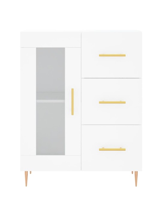 Skříň highboard bílá 69,5 x 34 x 180 cm kompozitní dřevo