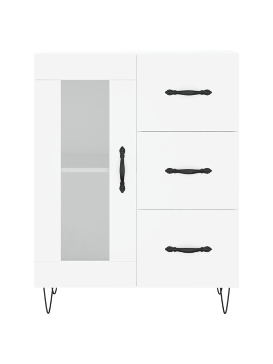 Skříň highboard bílá 69,5 x 34 x 180 cm kompozitní dřevo