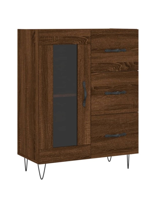 Skříň highboard hnědý dub 69,5 x 34 x 180 cm kompozitní dřevo