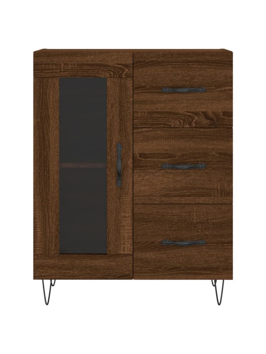 Skříň highboard hnědý dub 69,5 x 34 x 180 cm kompozitní dřevo