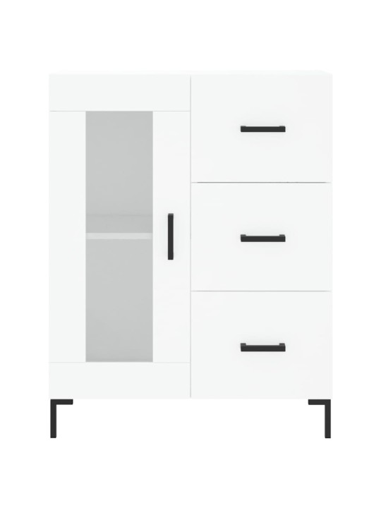 Skříň highboard bílá 69,5 x 34 x 180 cm kompozitní dřevo