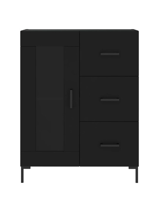 Skříň highboard černá 69,5 x 34 x 180 cm kompozitní dřevo
