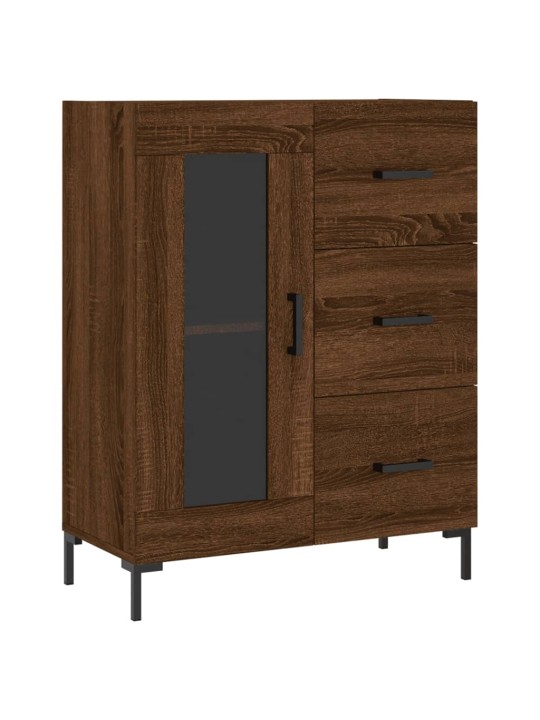 Skříň highboard hnědý dub 69,5 x 34 x 180 cm kompozitní dřevo