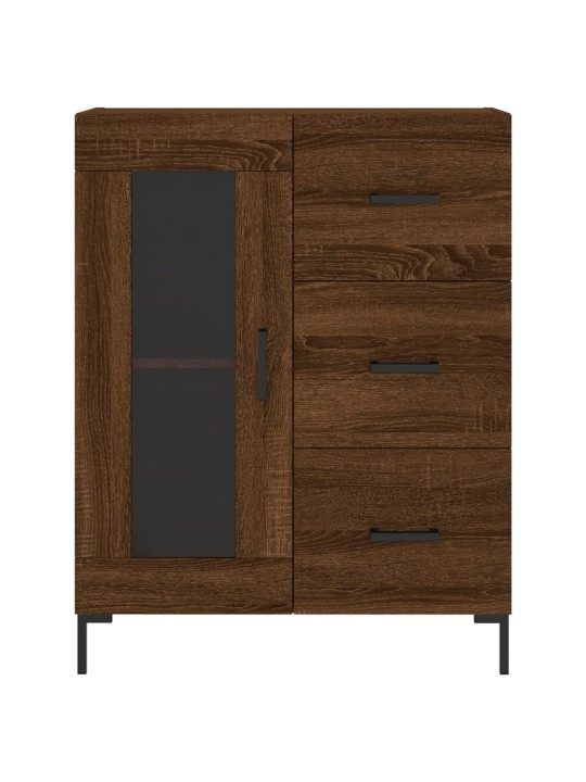 Skříň highboard hnědý dub 69,5 x 34 x 180 cm kompozitní dřevo